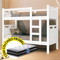 Beliche Solteiro com 2 Colchões Probel Guarda Costas, KIT PREMIUM, Vira Duas Camas Beliche Solteiro com 2 Colchões Probel Guarda Costas, KIT PREMIUM, Vira Duas Camas