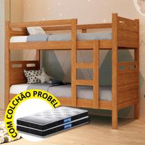 Beliche Solteiro com 2 Colchões Probel Guarda Costas, KIT PREMIUM, Vira Duas Camas