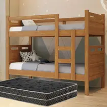 Beliche Solteiro Completa Vira duas Camas com Colchão