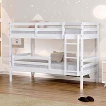 Beliche Solteiro Eco Madeira Maciça Branco Mobilistore Beliche Solteiro Eco Madeira Maciça Branco Mobilistore