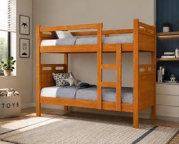 Beliche Solteiro em MDF com Guarda Corpo Escada Reforçada Transforma em 2 Camas Solteiro 188x88 Cor:Nature Beliche Solteiro em MDF com Guarda Corpo Escada Reforçada Transforma em 2 Camas Solteiro 188x88 Cor:Nature