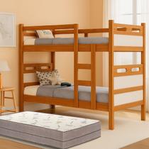 Beliche Solteiro em Mdf Premium Vira Duas Camas Com Colchões D33 Inclusos Beliche Solteiro em Mdf Premium Vira Duas Camas Com Colchões D33 Inclusos