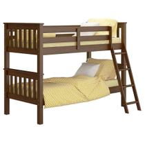 Beliche Solteiro Juvenil com Escada Móvel Joy Z40 Castanho Acetinado - Mpozenato Beliche Solteiro Juvenil com Escada Móvel Joy Z40 Castanho Acetinado - Mpozenato