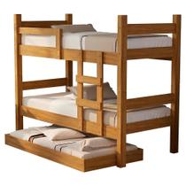 Beliche Solteiro Leticia Com Cama Auxiliar Mili MDF 199X95 cm Decmade