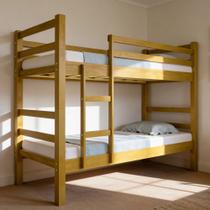 Beliche Solteiro Madeira Maciça Com Grade e Escada Lilou B07 Imbuia - Lyam Decor Beliche Solteiro Madeira Maciça Com Grade e Escada Lilou B07 Imbuia - Lyam Decor