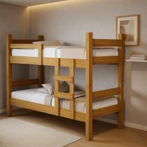 Beliche Solteiro Mdf Leticia Para Quarto Vira Cama Reforçada Resistente De Mdf