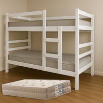 Beliche Solteiro Resistente Vira Duas Camas Completa Com Colchões D33 Alta Qualidade Beliche Solteiro Resistente Vira Duas Camas Completa Com Colchões D33 Alta Qualidade