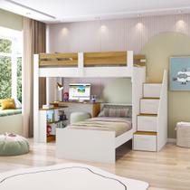 Beliche Star Office Infantil/ Juvenil Multifuncional com Escrivaninha Casatema MadeiraOriginals