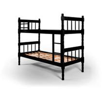 Beliche Torneada 8 Milão 80 cm com Grade e Escada em Madeira Maciça Tabaco Straub Web