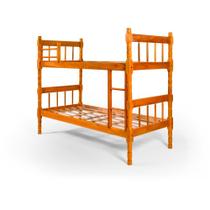 Beliche Torneada 8 Milão 90 cm com Grade e Escada em Madeira Maciça Natural Straub Web