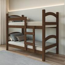 Beliche Trento Art Panta 100% Mdf C/ Escada Vira 2 Camas P/Colchão 188x88- Super Reforçada - Freijo