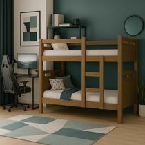 Beliche Versátil Reforçada ou duas camas de solteiro com Grade Superior com Segurança Completa