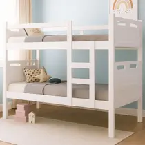 Beliche Vira 2 Camas Solteiro Em MDF Com Estrado Em Madeira Reforçado