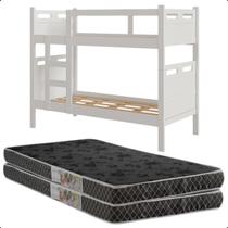 Beliche Vira Duas Camas Completa com Colchoes D20 Estilo Moderno