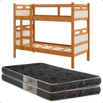 Beliche Vira Duas Camas Completa com Colchoes D20 Estilo Moderno