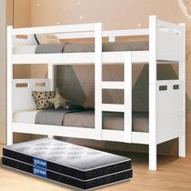 Beliche Vira Duas Camas Jaspe Solteiro Completa com 2 Colchões Confortáveis D20 PROBEL Beliche Vira Duas Camas Jaspe Solteiro Completa com 2 Colchões Confortáveis D20 PROBEL