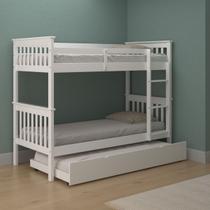 Beliche Woodstore De Solteiro Em Madeira Com Cama Auxiliar Beliche Woodstore De Solteiro Em Madeira Com Cama Auxiliar