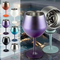 Belifou 420ML Taça Copo Térmico De Aço Inoxidável 2 Em 1 Para Gin Vinho Drink Bebidas 14oz