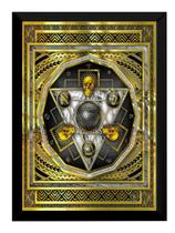 Belissimo Quadro Decorativo Simbolos Maçons 42x29cm Belissimo Quadro Decorativo Simbolos Maçons 42x29cm