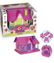 Bella Casinha Para Bonecas Rosa C/ Móveis Brinquedos 551