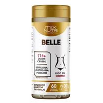 Belle 60 Caps Spirulina,Quitosana,Psyllium e Cromo Mix Nutri