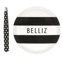 Belliz Kit Espelho Com Pinca Black E White