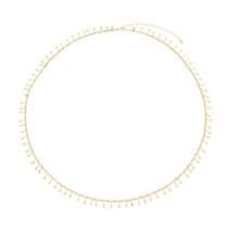 Belly chain de gotinhas sofia zircônias folheado a ouro 18k