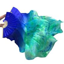 Belly Dance Dancing Silk Bamboo Long Fans Veils Nimiman