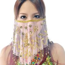 Belly Dance Tribal Face Veil Wuchieal para mulheres (rosa)
