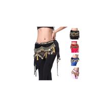 Bellydance Caderin Arabic Dance Velvet com gemas e moedas