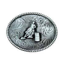 Belt Buckle Barrel Racing Western Cowboy Style para homens Belt Buckle Barrel Racing Western Cowboy Style para homens