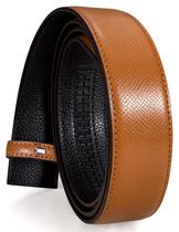 Belt Buckle Barry.Wang Ratchet para homens em couro genuíno de 3,5 cm