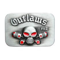 Belt Buckle Outlaws Motorcycle Club Skull Piston Design Belt Buckle Outlaws Motorcycle Club Skull Piston Design