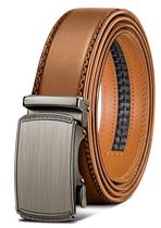 Belt BULLIANT Slide Ratchet para homens, calça social Oxfords