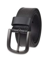 Belt Dickies Casual Leather Black para homens grandes e altos
