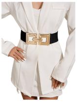 Belt Floerns Women Vintage Leopard, poliéster elástico largo