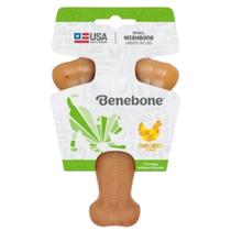 Benebone Wishbone Frango Pequeno Brinquedo Mordedor de Nylon para Cães