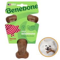 Benebone Wishbone Pequeno Bacon Brinquedo Mordedor para Cachorros Benebone Wishbone Pequeno Bacon Brinquedo Mordedor para Cachorros