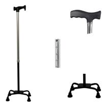 Bengala Alumínio Com Regulagem 4 Apoios D9 Dellamed Bengala Alumínio Com Regulagem 4 Apoios D9 Dellamed