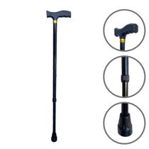 Bengala Bastão Alumínio Ortopédica 90kg Regulagem De Altura