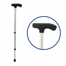 Bengala Bastão em T Regulável Alumínio Comfort Sequencial Cores:Fosco