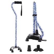 Bengala de Caminhada YOKABOZE Floral Ajustável com Base Quadrupla Bengala de Caminhada YOKABOZE Floral Ajustável com Base Quadrupla