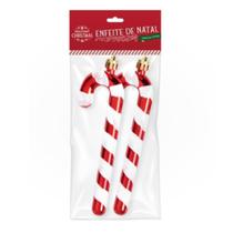 Bengala De Doce Enfeite De Natal 15cm 2un - Multiart