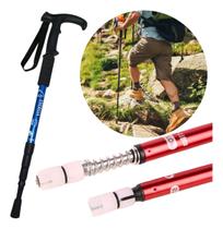 Bengala de Trekking Caminhada 110 cm Trilha Bastão Aluminio Ajustável Multifuncional Bengala de Trekking Caminhada 110 cm Trilha Bastão Aluminio Ajustável Multifuncional