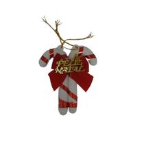 Bengala Decorada 8cm Doce de Natal Para Árvore Feliz Natal Bengala Decorada 8cm Doce de Natal Para Árvore Feliz Natal