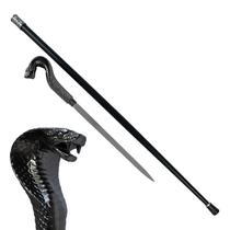 Bengala Decorativa Cobra Naja Com Lâmina Oculta Punhal Aço Inox 94cm Cosplay