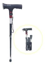 Bengala Dobravel Alumínio C/ Regulagem Lanterna Botao Sos Bengala Dobravel Alumínio C/ Regulagem Lanterna Botao Sos