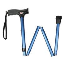Bengala dobrável Carex ajustável com ponta de borracha azul de 84-94 cm Bengala dobrável Carex ajustável com ponta de borracha azul de 84-94 cm