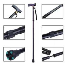 Bengala Dobrável De Alumínio Regulagem Altura Idoso Adulto Bengala Dobrável De Alumínio Regulagem Altura Idoso Adulto