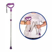 Bengala Dobrável Ergonômica Lilás Ajustável Alumínio Mecur Bengala Dobrável Ergonômica Lilás Ajustável Alumínio Mecur